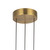 Motif 27-in Brushed Gold LED Multi Pendant