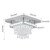 Modern Lustre Chrome Crystal Chandeliers Lighting