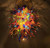 Artemis Vintage Multicolor Blown Glass Chandelier Lighting
