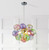 Lilly Colored Glass Bubble Chandelier Lighting