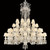 48 Lights Baccarat Design Crystal Lighting with Lampshades