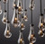 Raindrop Round Chandelier Light 60"