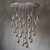 Raindrop Round Chandelier Light 60"