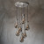 Raindrop Round Chandelier Light 18"