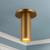 Mason 6-in Vintage Brass LED Semi-Flush Mount