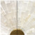 Spectacular Gypsum Crystal Sunburst Bar Cabinet Natural Gold White Shelves