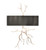 Modern Twig Branch Sculpture Wall Sconce Light