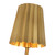 Plisse 7-in Aged Gold 1 Light Wall/Vanity