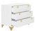 Odalis Lacquer Chest of Drawers, White