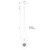 Bach 5-in Brushed Gold LED Pendant