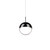 Pluto 4-in Black Chrome LED Pendant