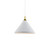Dorothy 14-in White With Gold Detail 1 Light Pendant