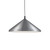 Dorothy 26-in Brushed Nickel With Black Detail 1 Light Pendant