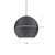 Lucas 24-in Black 1 Light Pendant