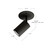 Barclay 3-in Black 1 Light Semi Flush Mount