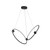 Isho 37-in Black LED Chandelier