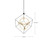 Monza 34-in Black/Antique Brass LED Chandeliers