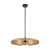 Lanai 25-in Black/Opal Glass LED Chandelier