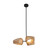 Lanai 25-in Black/Opal Glass LED Chandelier