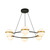 Tagliato 36-in Matte Black/Brushed Gold LED Chandeliers