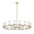 Revolve Clear Glass/Natural Brass 18 Lights Chandeliers