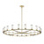 Revolve Clear Glass/Natural Brass 21 Light Chandeliers