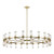Revolve Clear Glass/Natural Brass 42 Lights Chandeliers