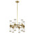Revolve Clear Glass/Natural Brass 12 Lights Chandeliers (CH309066)