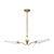 Osorio 46-in Matte White/Vintage Brass LED Chandeliers (CH347346)