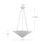 Martine 23-in Antique White 3 Lights Chandeliers
