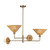 Piper 38-in Brushed Gold Socket Chandelier