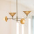 Piper 38-in Brushed Gold Socket Chandelier