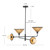 Piper 38-in Brushed Gold Socket Chandelier