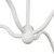 Effie 39-in Antique White/Opal Glass Socket Chandelier