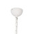 Effie 39-in Antique White/Opal Glass Socket Chandelier