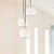 Samar 14-in Chrome/Opal Glass 3 Lights Chandeliers