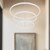 Cerchio 32-in White LED Chandeliers (CH87332)