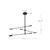 Rotaire 32-in Black LED Chandeliers