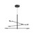 Rotaire 36-in Black LED Chandeliers