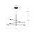 Rotaire 36-in Black LED Chandeliers