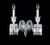 Baccarat Design Wall Sconce Clear Crystal