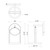 Trek 5-in Black LED Exterior Wall Sconce