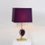 Violet Crystal Stone Table Lamp