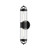 Lancaster 5-in Clear Bubble Glass/Textured Black 2 Lights Exterior Wall Sconce
