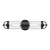 Lancaster 5-in Clear Bubble Glass/Textured Black 2 Lights Exterior Wall Sconce