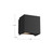 Helsinki 6-in Black LED Exterior Wall Sconce
