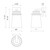 Quincy 6-in Clear Bubble Glass/Textured Black 1 Light Exterior Wall Sconce