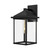 Larchmont 6-in Clear Glass/Textured Black 1 Light Exterior Wall Sconce