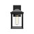 Larchmont 9-in Clear Glass/Textured Black 1 Light Exterior Wall Sconce