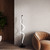 Cursive 12-in Black LED Floor Lamp